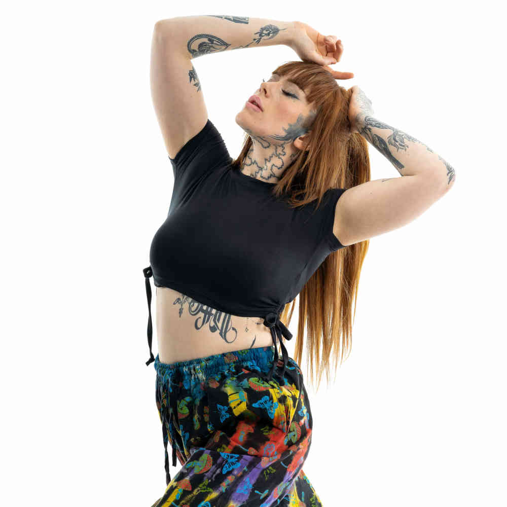 Innocent Lifestyle - Calantha Crop top - Zwart